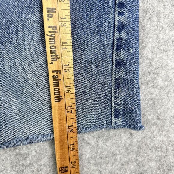 Vintage Levis 505 Jean Short Jorts Mens 40 Blue Med Wash Cut Regular Fit Y2K 7" - Picture 12 of 14